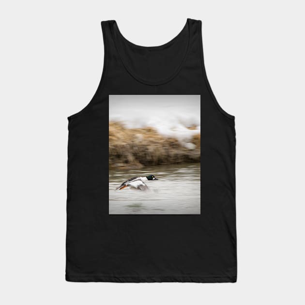 Goldeneye duck taking off. Tank Top by CanadianWild418